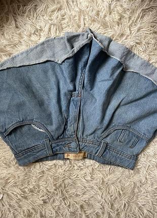 Джинсові шорти з підворотами  бренд: lealgim jeans  розмір: 40 (l)  колір: голубий / світло-синій денім