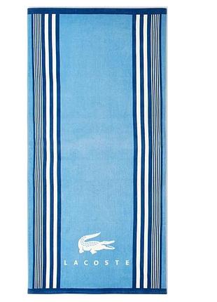 Lacoste пляжное полотенце blue blue