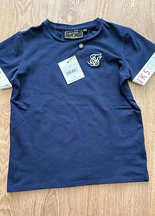 Котонова футболка для дівчинки оверсайз бренд siksilk