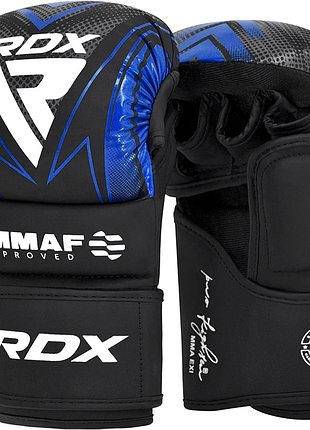 Перчатки для мма (греплинговые перчатки) rdx одобрены immaf xl blue