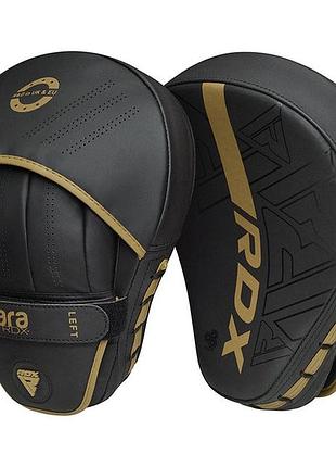 Лапи боксерські rdx f6 kara matte golden