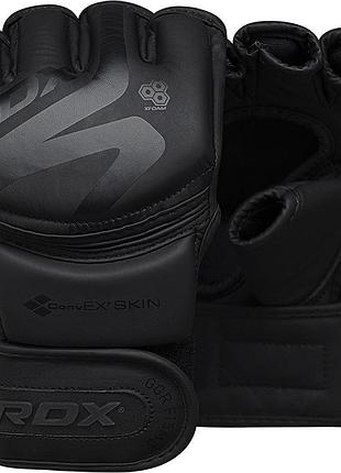 Перчатки для мма rdx f15 noir matte black xl