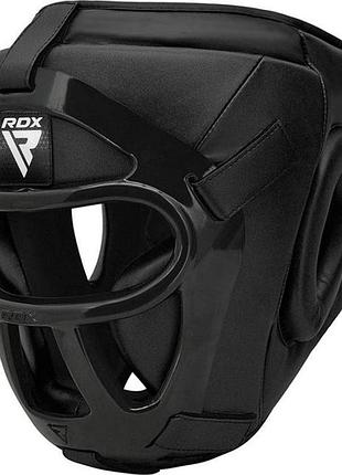 Боксерський шолом rdx t1 grill full black l