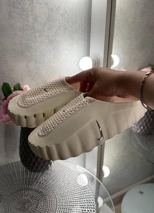 Стильные женские шлепанцы nike mind 001 cream beige