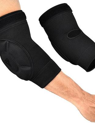 Налокотники спортивные rdx hosiery elbow foam black/black m