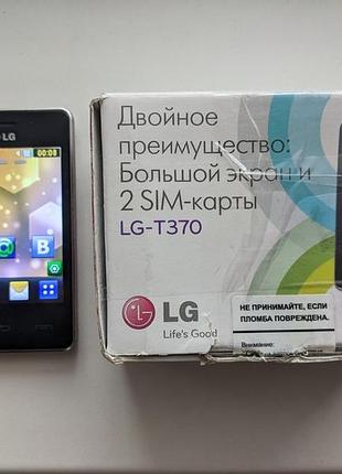 Сенсорний телефон lg t370 duos бу