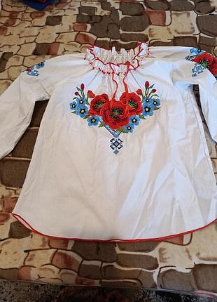 Рубашка вышитая детская