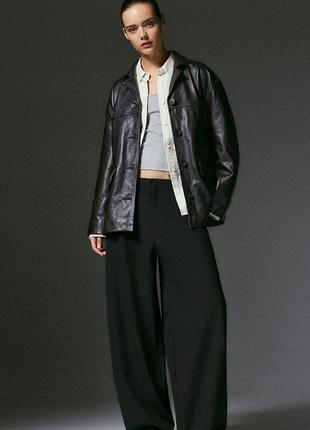 Жакет / піджак із натуральної шкіри pull&bear (2026)