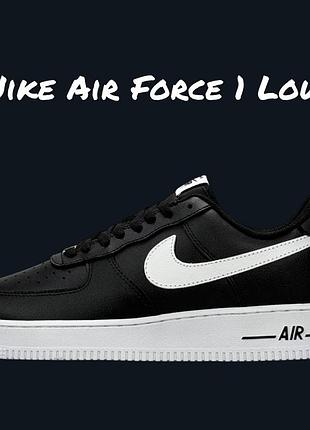 Nike air force 1 low black on white