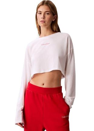 Укорочений жіночий лонгслів calvin klein