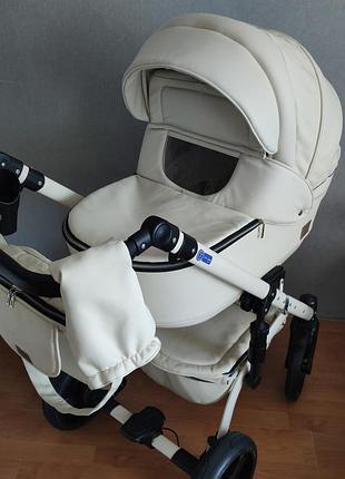 Коляска дитяча 2 в 1 baby pram колір слонова кістка