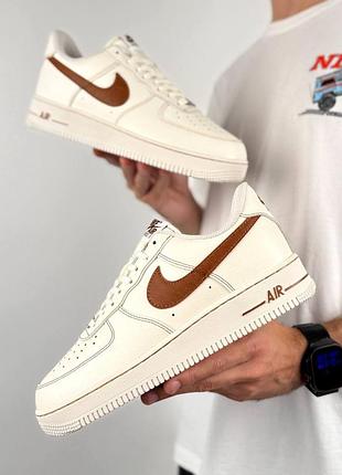 Nike air force 1 low white brown
