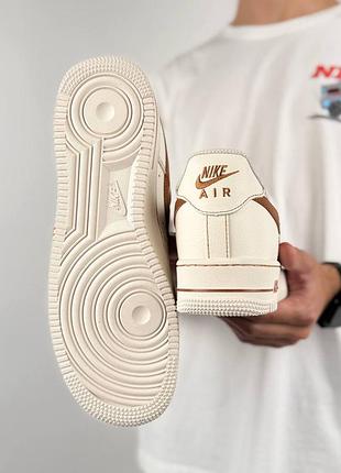 Nike air force 1 low white brown 2