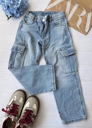 Джинси для дівчинки сині прямі zara