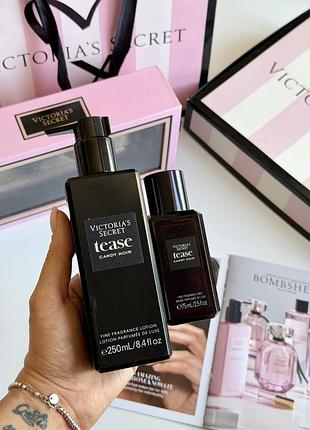 Спрей та лосьйон для тіла tease candy noir victoria’s secret