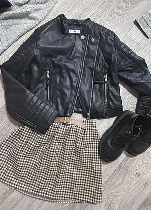 Косуха шкіряна h&m 9-10 років 140 зріст