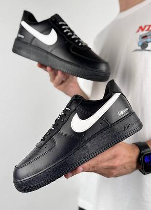 Nike air force 1 low supreme black white