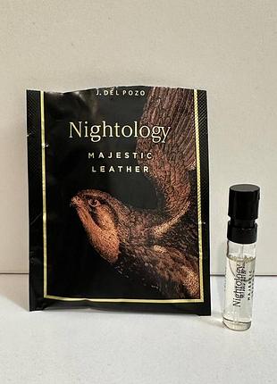 ❤️ j. del pozo nightology majestic leather, пробник, оригинал