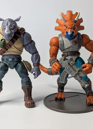Рокстеди и трицератон ракушки-ниндзя tmnt