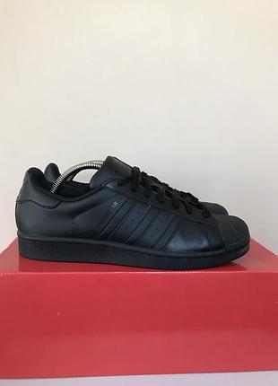 Кожаные кроссовки adidas superstar
