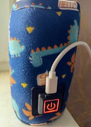 Портативний usb підігрівач, для дитячих пляшечок від повербанка supretto.