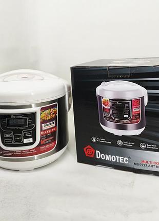 Мультиварка domotec ms-7727 5л 900вт 12 режимов, мультиварка электрическая кухонная с чашей
