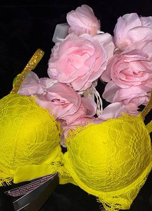 Новий бюстгальтер с пушапом зелений 32a victoria’s secret