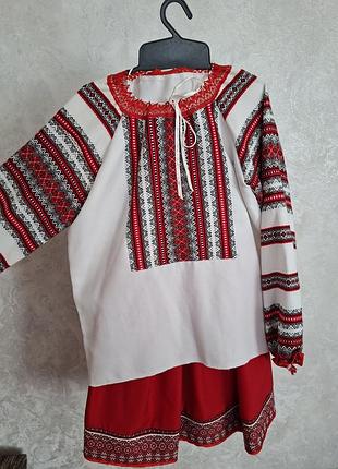 Костюм вишиванка для дівчинки, шкільний костюм вишиванка, шкільний одяг