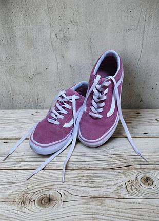 Оригінальні рожеві кеди vans (розмір 36 / замша) мега срочно