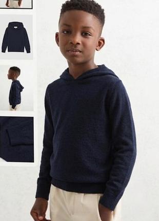 Толстовка кофта свитер с капюшоном шерстяная reiss 5-6 лет