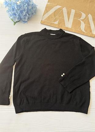 Светрик для дівчинки чорний zara