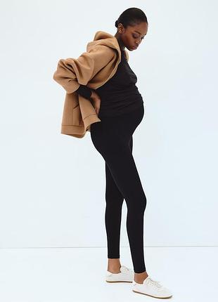 Легінси вагітним h&m mama безшовні s чорні