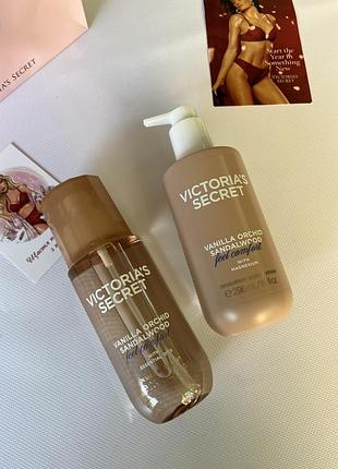 Подарунковий набір косметики victoria's secret vanilla orchid & sandalwood (feel comfort) оригінал