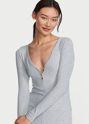 Домашний лонгслив victoria's secret в рубчик
