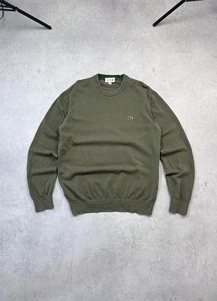 Свитшот свитер lacoste хаки l