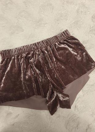 Пижамные шорты велюр h&amp;m