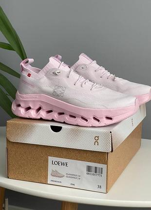 On running cloudtilt x loewe pale pink