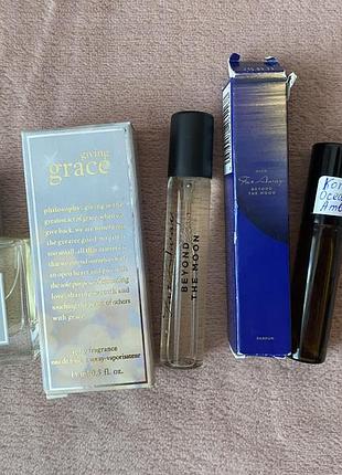 Лот парфумерії/ the philosophy giving grace/ avon far away beyond the moon/ korres oceanic amber