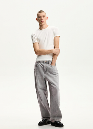 Джинси bershka loose baggy 0334/534 grey