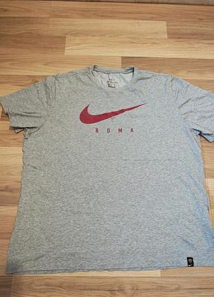 Футболка nike fc roma сіра, розмір xl, оригінал
