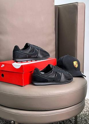 Nike cortez m all black 3