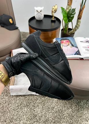 Nike cortez m all black 4