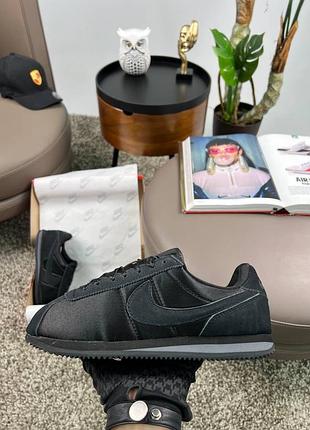 Nike cortez m all black 9