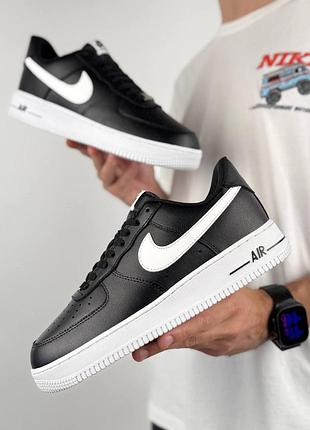 Nike air force 1 low black on white
