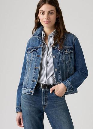 Темно синяя джинсовая курка levis оригинал 💙