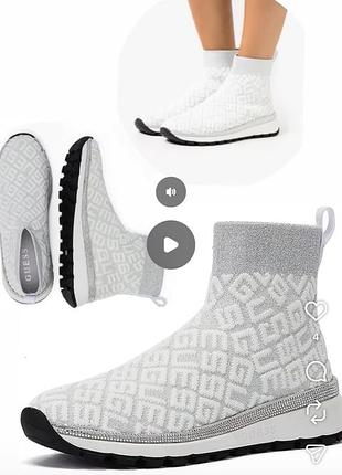 Жіночі кросівки-шкарпетки guess zyla
