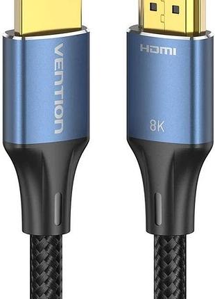 Кабель hdmi-hdmi vention alglh, 2 м, hdmi 2.1, 8k 60hz, 4k 165hz
