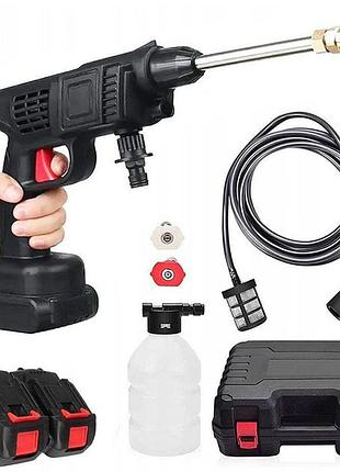 Універсальна автомийка високого тиску cleaning gun 48v з 2 акумуляторами та кейсом