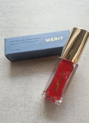 Shade slick gelée tinted lip oil in jeté (натуральный)