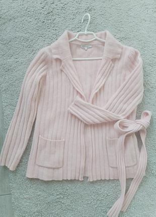 Розовый шерстяной кардиган от laura ashley